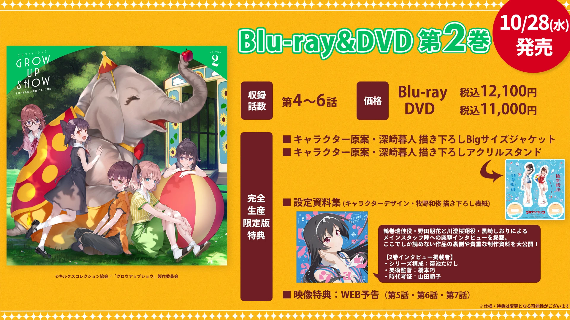 《向日葵马戏团》BD＆DVD 第2卷特典内容图